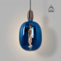 Ampoule décorative à filament bleue
