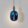 Ampoule bleue métallique E27