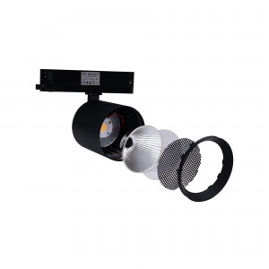 Projecteur LED sur rail triphasé