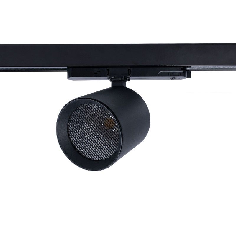 Projecteur triphasé noir pour rail Projecteur triphasé noir pour rail