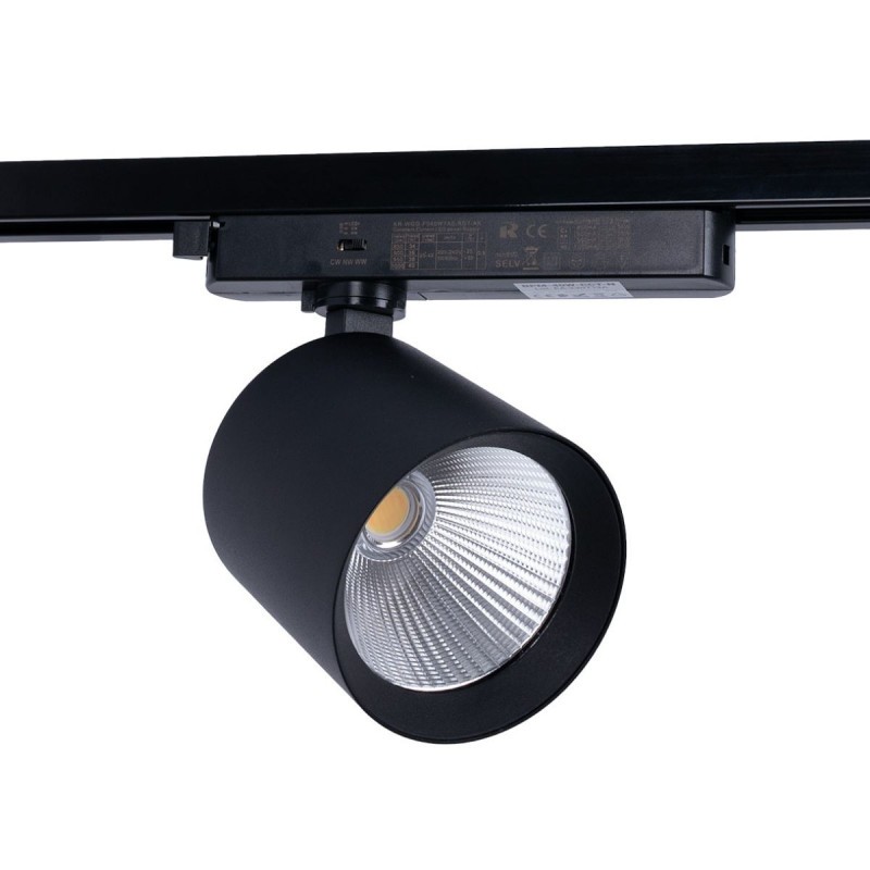 FOOC - Projecteur Sur Rail LED 30W 4000K - Rotatif Et Pivotant - 2800lm - Pour Éclairage Commercial