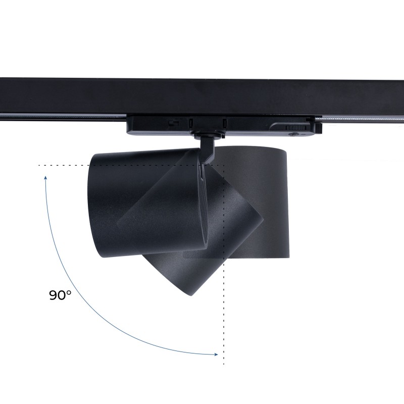 Projecteur LED Noir triphasé Projecteur LED Noir triphasé