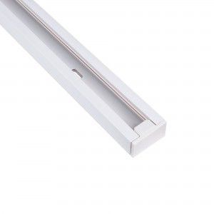 Rail monophasé en PVC pour spots LED - En saillie - 2 mètres