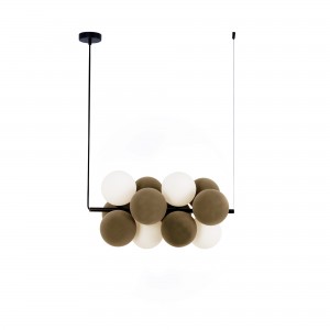 Suspension acoustique avec globes insonorisants