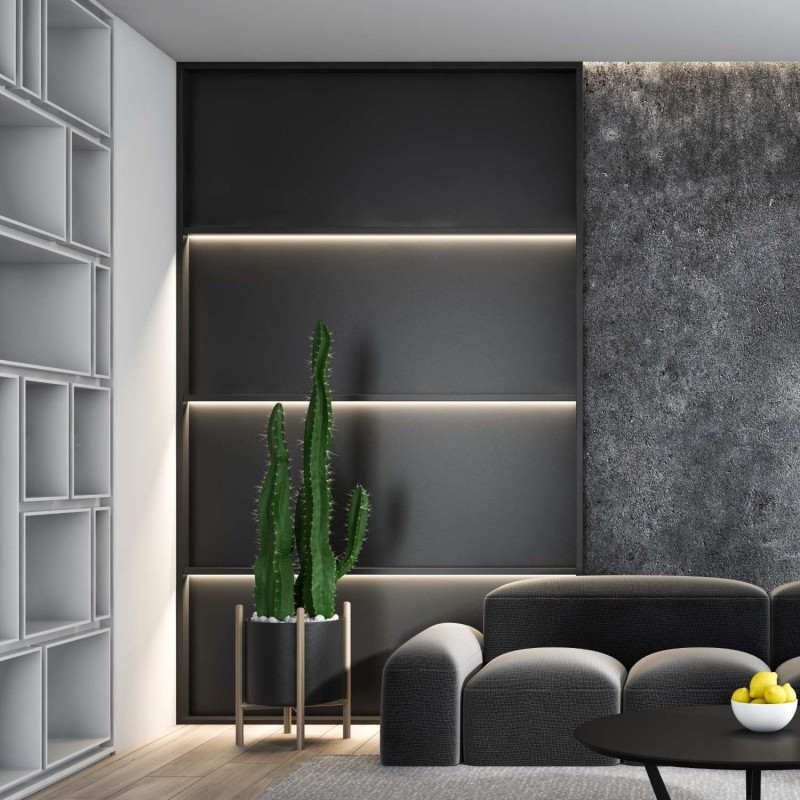 Profilé de surface avec diffuseur Profilé de surface avec diffuseur