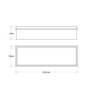 Boîtier à encastrer pour luminaire de secours