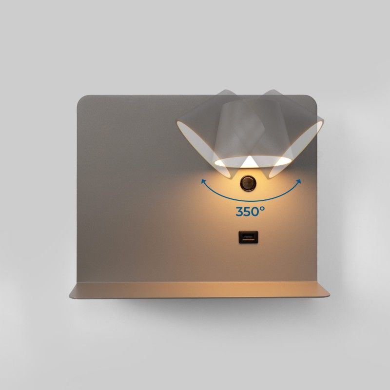 Spot de lecture orientable avec USB Spot de lecture orientable avec USB