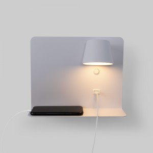 2 Liseuses LED Murale Avec Ports USB Et Type-C - 3W 3000K + 9W 6000K, Flexible, Pour Chevet Et Bureau