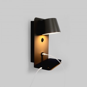 Applique murale liseuse avec port USB "BASKOP" - 6W - Design vertical