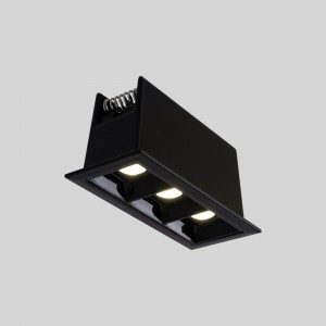 Luminaire triple spot encastrable