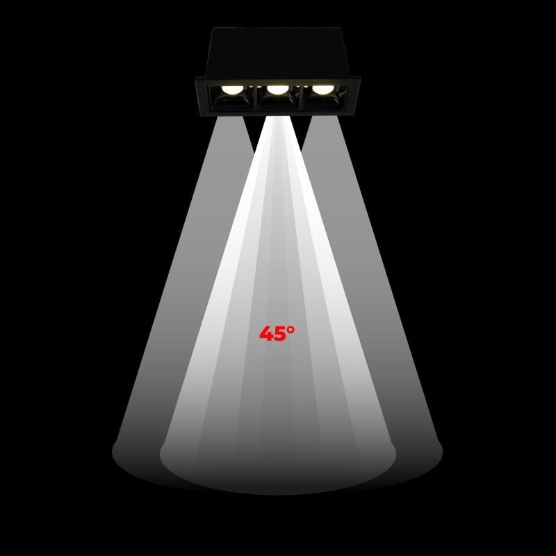 Spot 3 lumières encastré Spot 3 lumières encastré