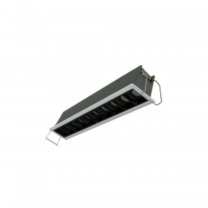 Spot linéaire LED encastré 20W - UGR18 - IRC90 - Puce OSRAM - Blanc