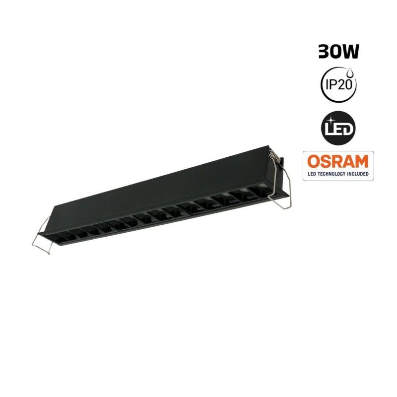 Spots Encastrables OSRAM Avec Driver Intégré – 3x85 Mm, 3000K Blanc Chaud, Plastique, IP20, Pour Intérieur