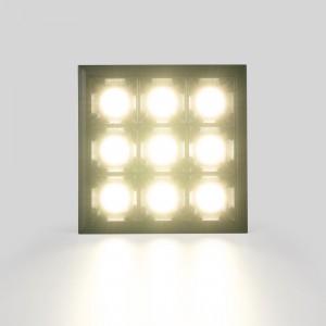 Luminaire carré 9 lumières