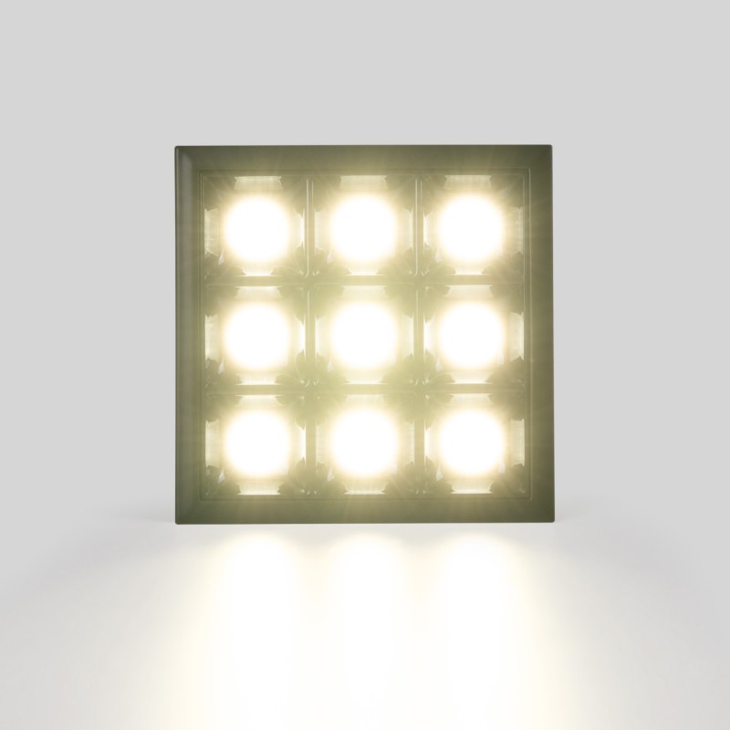 Luminaire carré 9 lumières Luminaire carré 9 lumières