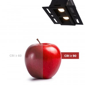 Spot LED noir pour placo