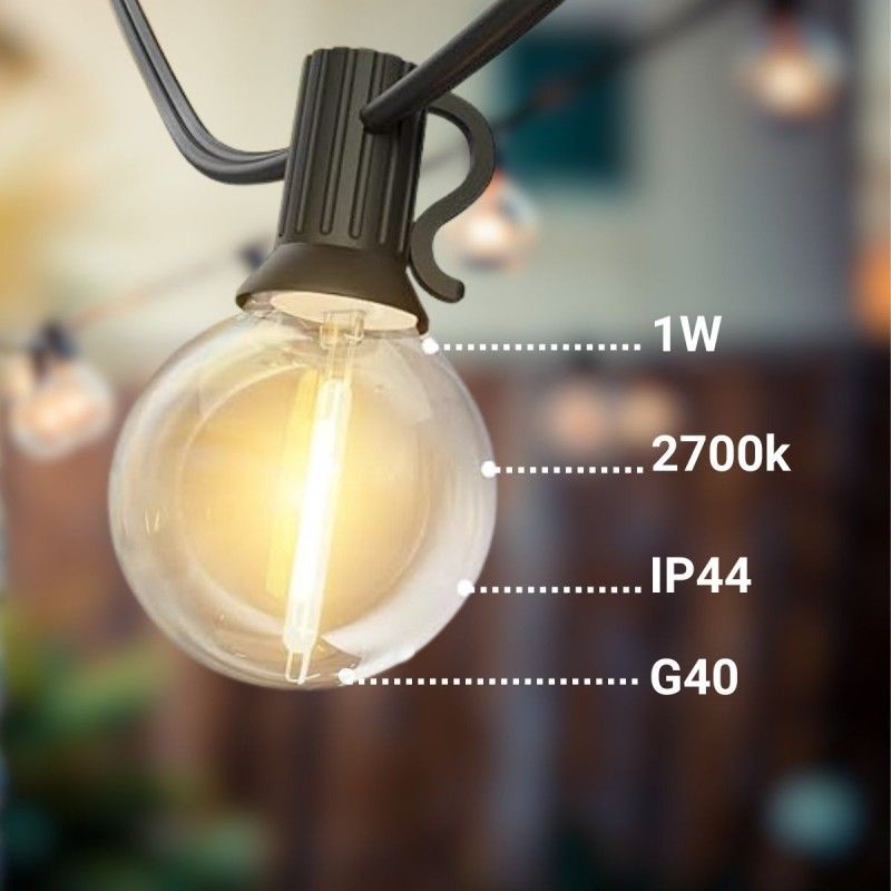 Guirlande guinguette avec ampoules Guirlande guinguette avec ampoules