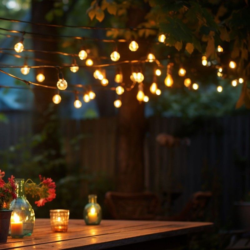 Guinguette solaire blanc chaud Guinguette solaire blanc chaud