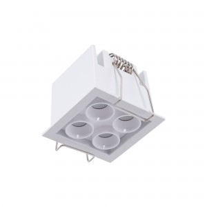 Spot LED encastrable carré blanc 8W - Puce Osram