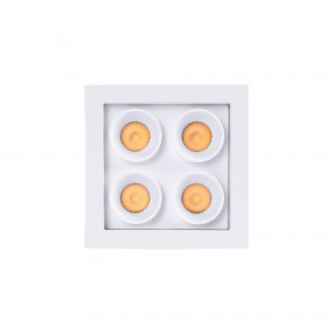 Spot LED carré encastrable pour plafond