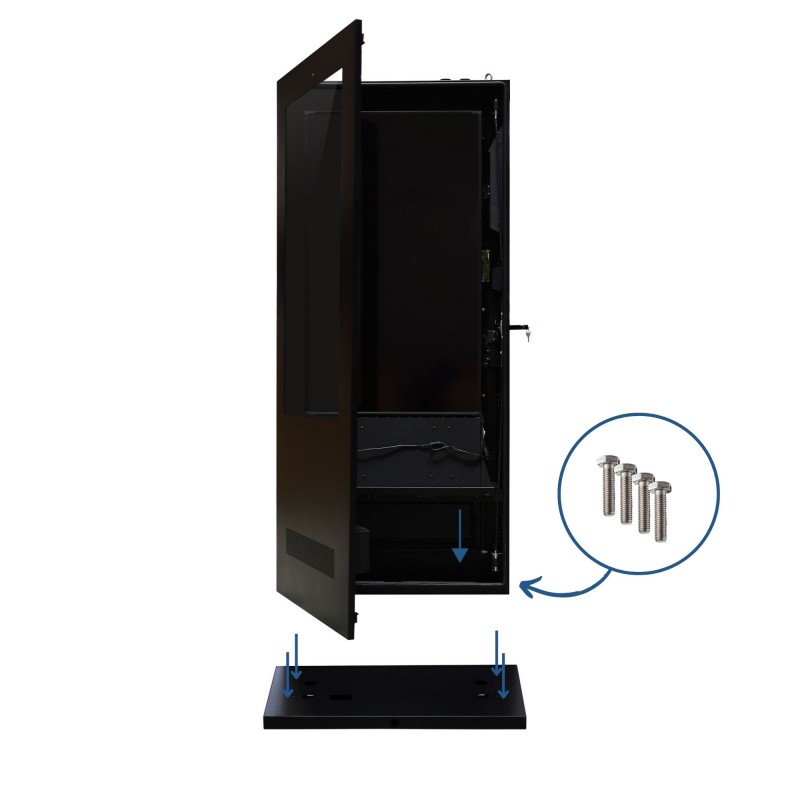 Totem publicitaire dynamique non tactile