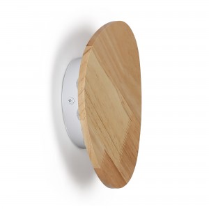 Lampe murale minimaliste en bois