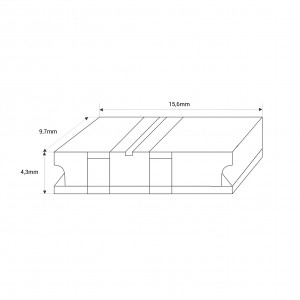 Connecteur pour rubans COB 8mm