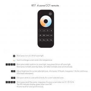 Télécommande LED CCT à molette