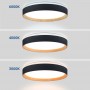 Plafonnier LED rond Bois Ø40cm