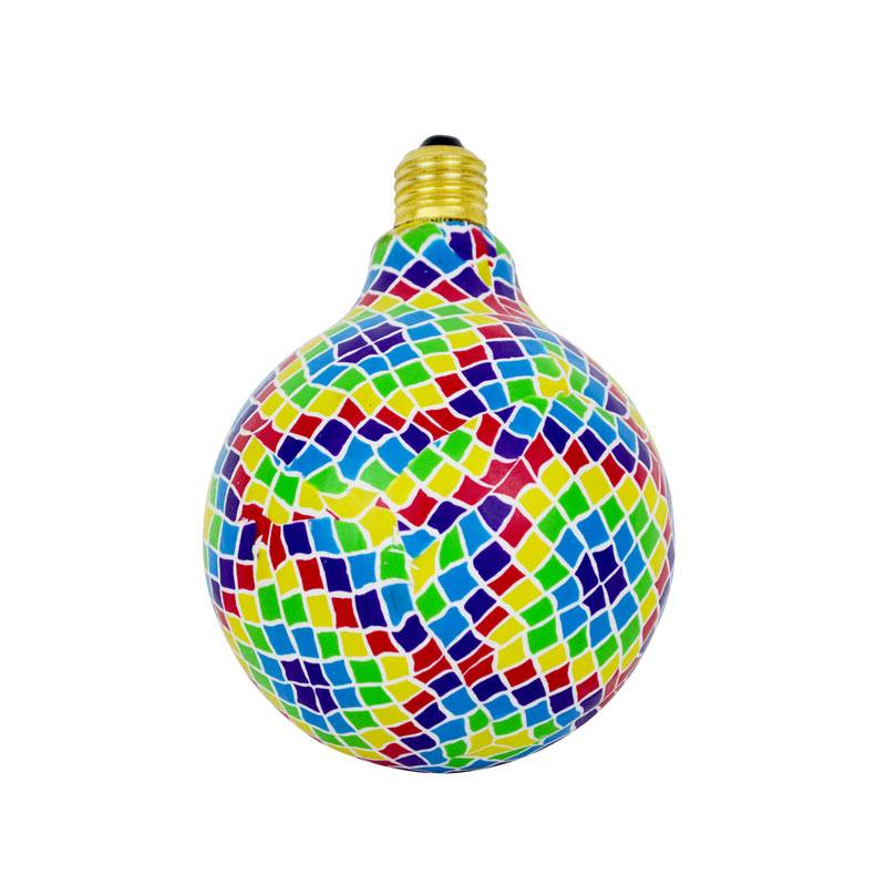 Ampoule LED E27 Globe G130 Mosaïque Barcelona