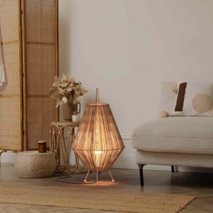 Lampe à poser naturelle en jute "Ross" - E27