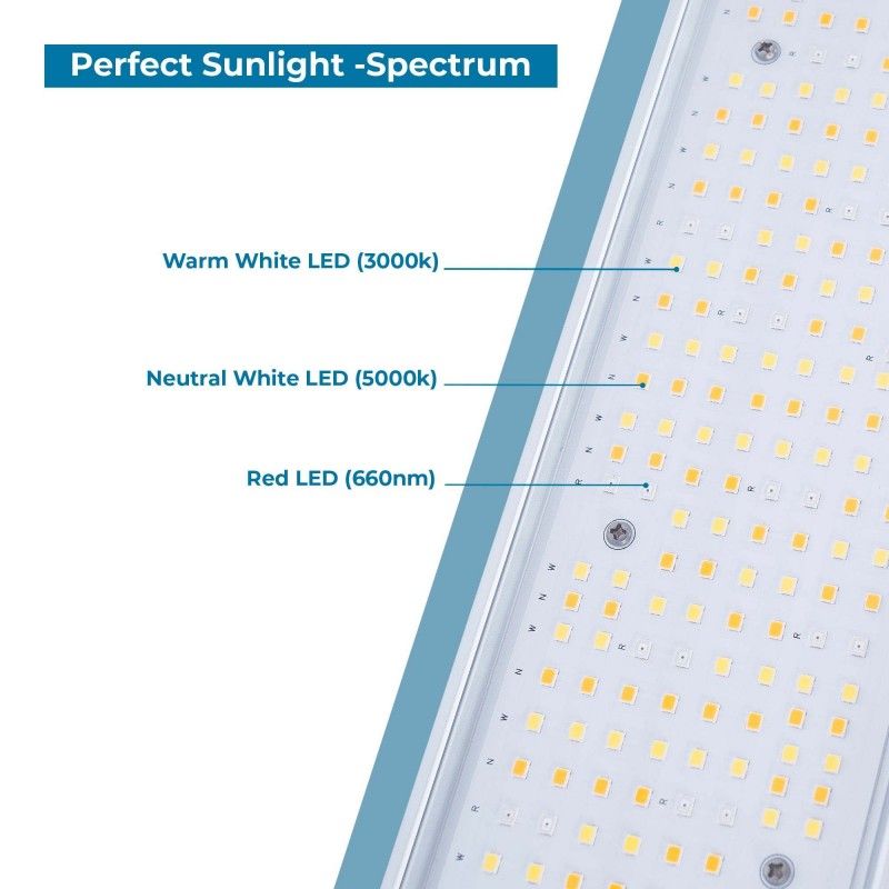 Lumière de croissance à spectre complet