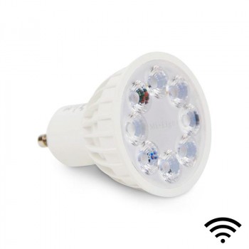 Ampoule LED RGBW+CTT GU10 4W contrôle par RF ou wifi Ampoule LED RGBW+CTT GU10 4W contrôle par RF ou wifi