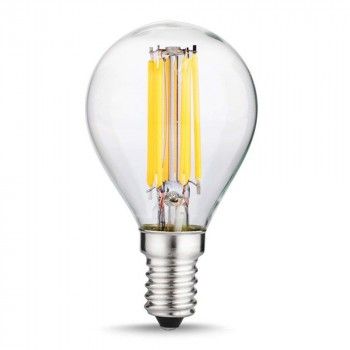 AMPOULE SPHÉRIQUE LED G45 6W FILAMENT E14 TRANSPARENT AMPOULE SPHÉRIQUE LED G45 6W FILAMENT E14 TRANSPARENT