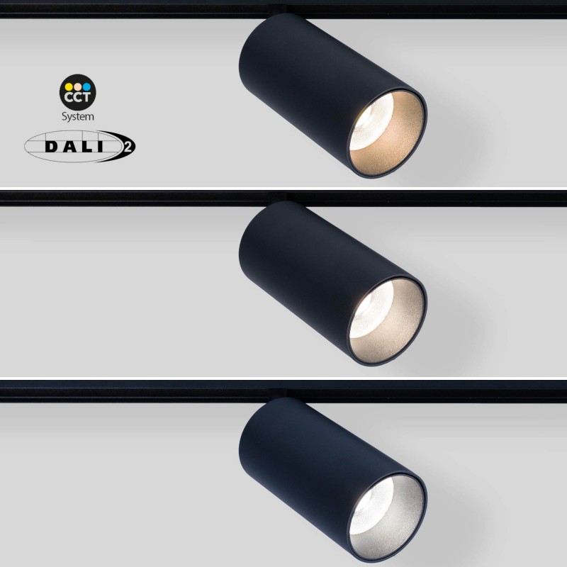 Projecteur CCT pour rail magnétique orientable