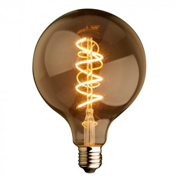 AMPOULE LED SOFT FILAMENT SPIRALE GOLD VINTAGE E27 G125 4W DIMMABLE 2000K AMPOULE LED SOFT FILAMENT SPIRALE GOLD VINTAGE E27 G125 4W DIMMABLE 2000K