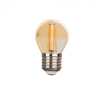 Ampoule sphérique LED G45 VINTAGE 4W FILAMENT E27 AMBRE 1800K Ampoule sphérique LED G45 VINTAGE 4W FILAMENT E27 AMBRE 1800K