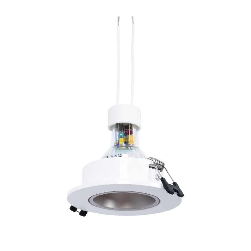 Ampoule LED GU10 + coupelle encastrable + douille GU10 Ampoule LED GU10 + coupelle encastrable + douille GU10