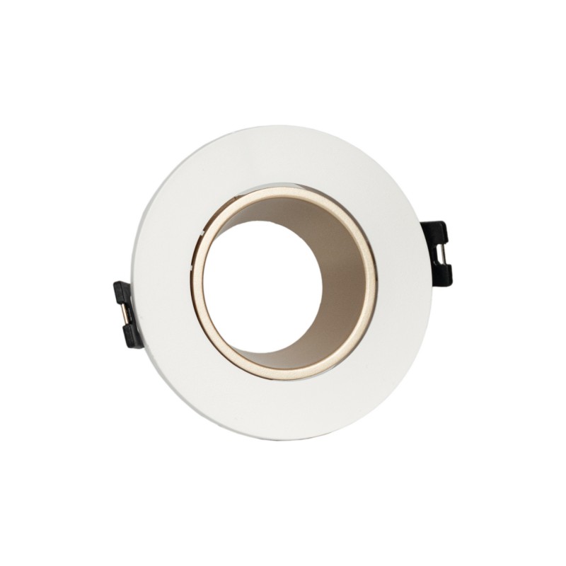 Support de spot encastrable rond + une douille GU10 Support de spot encastrable rond + une douille GU10