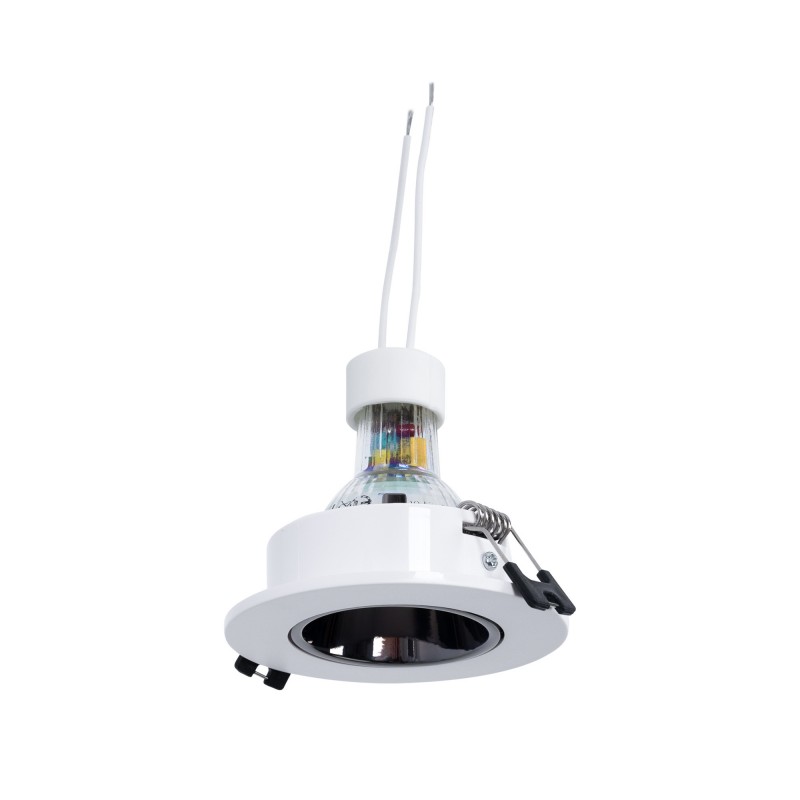 Ampoule LED GU10 + coupelle encastrable + douille GU10 Ampoule LED GU10 + coupelle encastrable + douille GU10