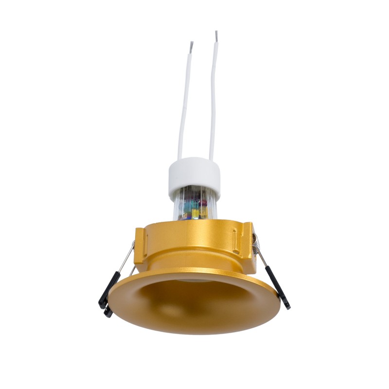 Coupelle encastrable en or + ampoule GU10 Coupelle encastrable en or + ampoule GU10