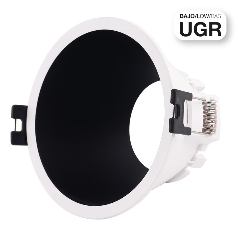 Downlight GU10 blanc intérieur noir Downlight GU10 blanc intérieur noir