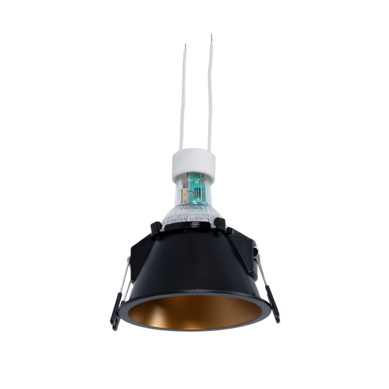 Support spot encastrable noir + or Support spot encastrable noir + or