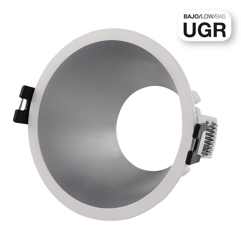Support de spot encastrable rond + une douille GU10 Support de spot encastrable rond + une douille GU10