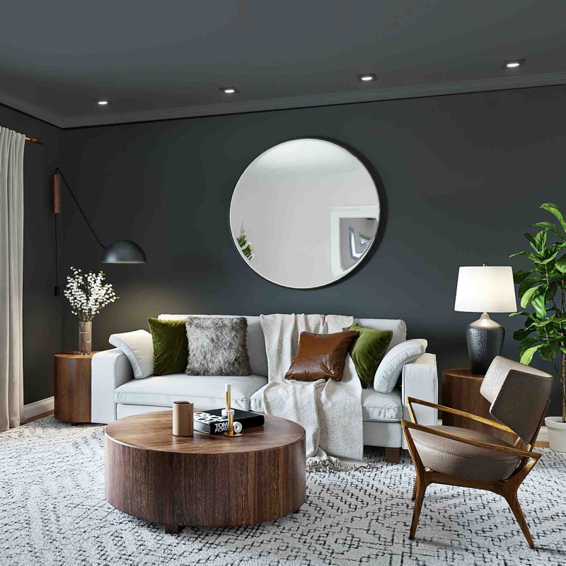 Collerette support spot GU10 noir Collerette support spot GU10 noir