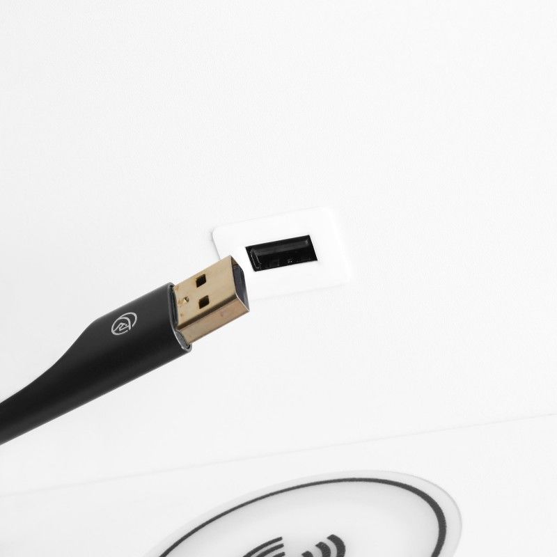 Applique murale avec port USB "BASKOP W" - 6W - Base de recharge sans fil Applique murale avec port USB "BASKOP W" - 6W - Base de recharge sans fil