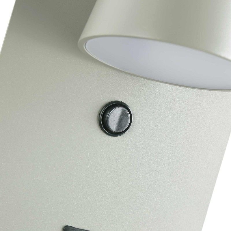 Applique murale avec port USB "BASKOP W" - 6W - Base de recharge sans fil Applique murale avec port USB "BASKOP W" - 6W - Base de recharge sans fil