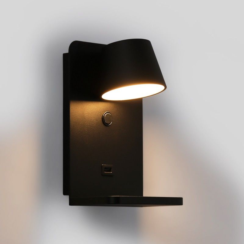 Applique murale avec port USB "BASKOP W" - 6W - Base de recharge sans fil Applique murale avec port USB "BASKOP W" - 6W - Base de recharge sans fil