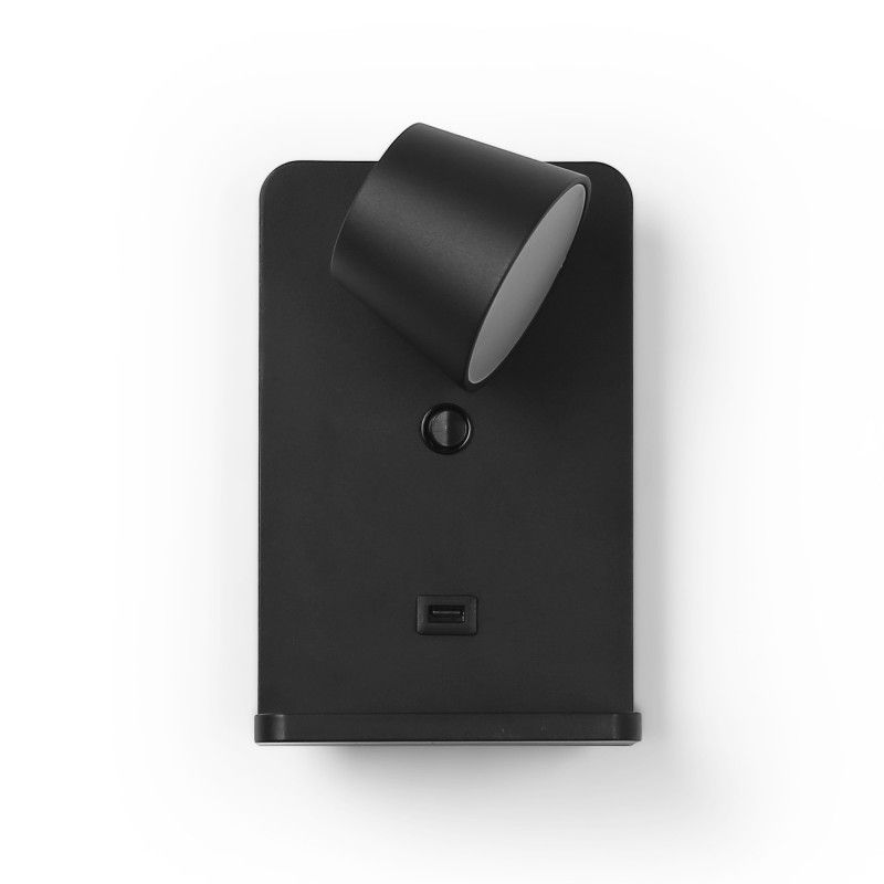 Applique murale avec port USB "BASKOP W" - 6W - Base de recharge sans fil Applique murale avec port USB "BASKOP W" - 6W - Base de recharge sans fil