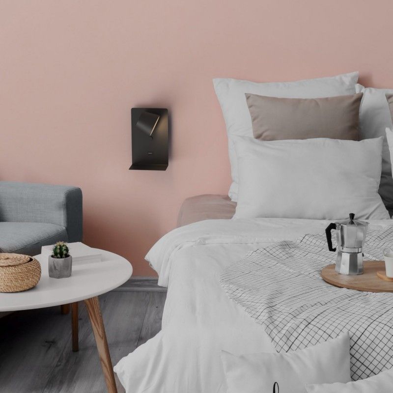 Lampe de lecture murale avec port USB "BASKOP W" - 6W - Base de recharge sans fil Lampe de lecture murale avec port USB "BASKOP W" - 6W - Base de recharge sans fil